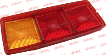 Preview: 73762 Kempf Lichtscheibe, f. 3K, eckig, 344x147 mm